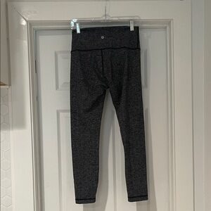 Lululemon Wunder Under High Rise Heathered Herringbone Leggings in Chevron sz 6